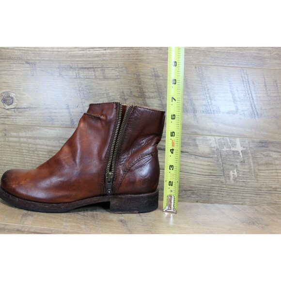 Brown Leather Ankle Boots - Picture 11 of 16